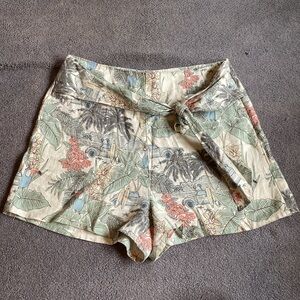 100% Linen beach surf tropical summer shorts